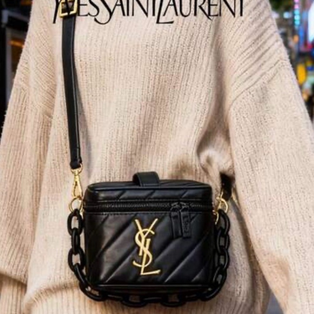 YSL GWP Vanity Case w/ Crossbody Chain